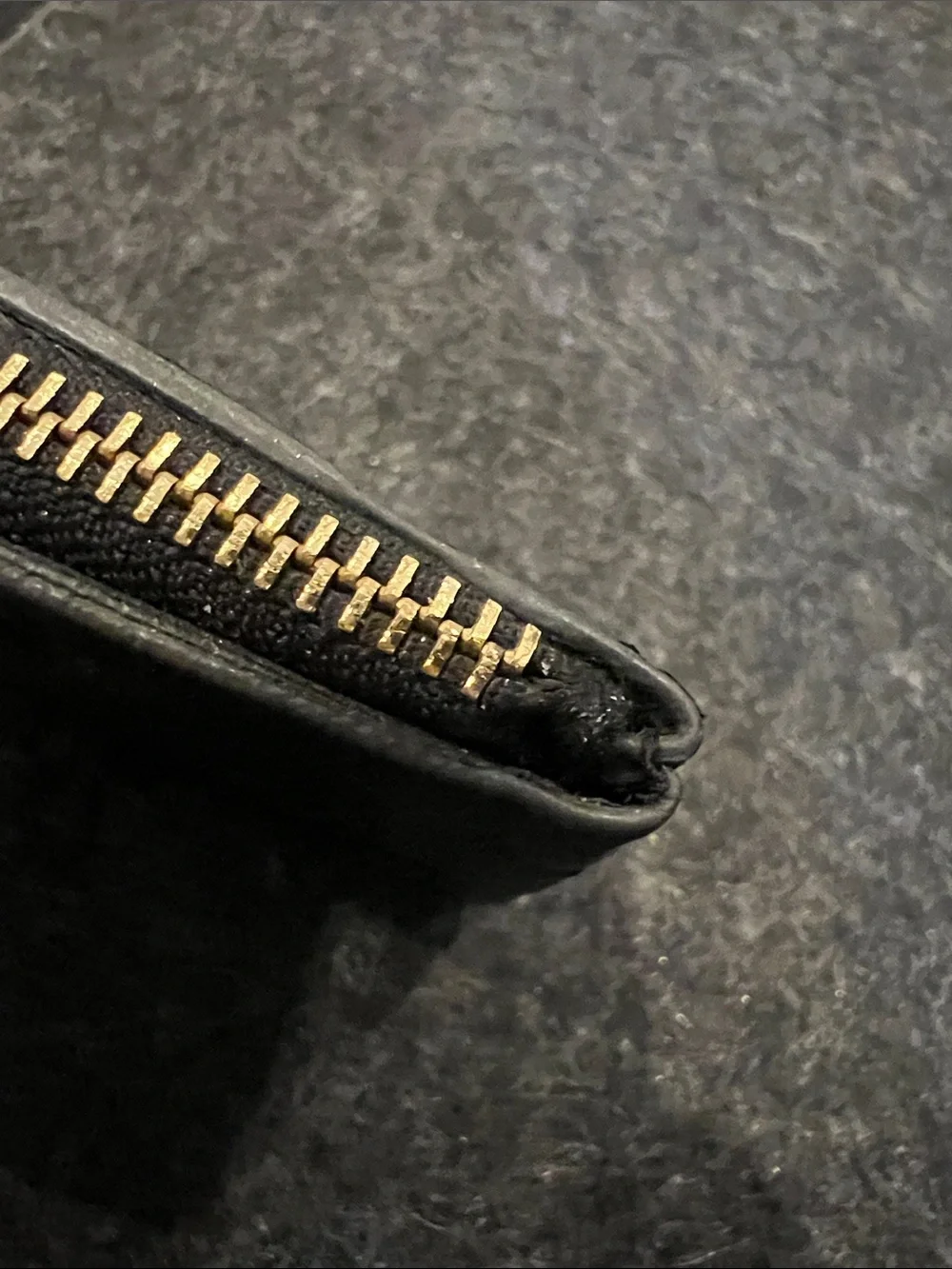 Louis Vuitton Black Monogram Empreinte Key Pouch with Gold Hardware